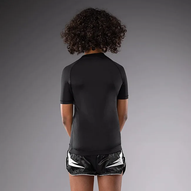 Рашгард для детей VENUM Contender Short Sleeves - Black