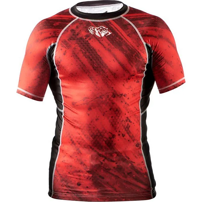Рашгард Peresvit Immortal Silver Force Rashguard Short Sleeve Red Burn
