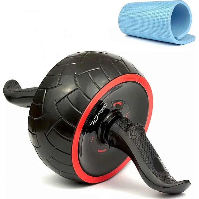 Ролик для пресса 7SPORTS Pro AB Wheel с обратным механизмом WA-3 черный