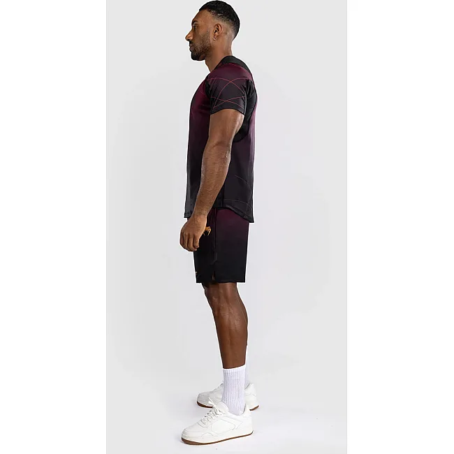 Тренувальна футболка VENUM Tactical XT Dry tech - Black/Burgundy/Gold