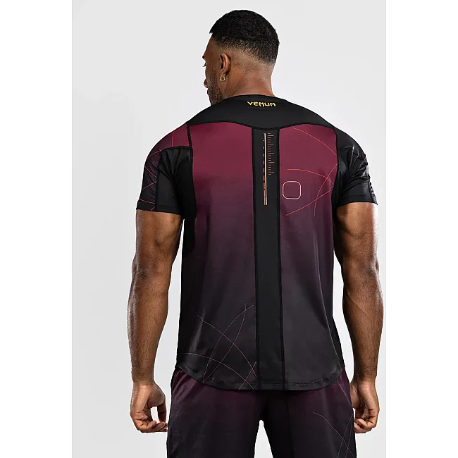 Тренувальна футболка VENUM Tactical XT Dry tech - Black/Burgundy/Gold