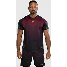 Тренувальна футболка VENUM Tactical XT Dry tech - Black/Burgundy/Gold