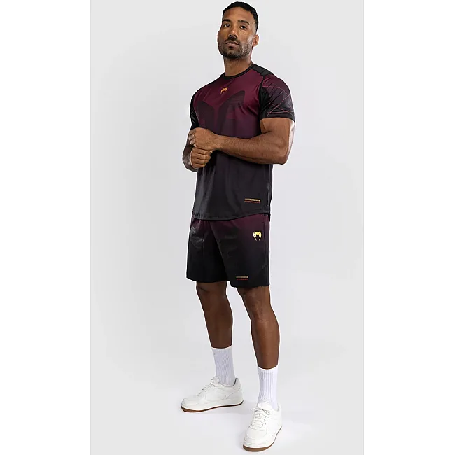 Тренувальна футболка VENUM Tactical XT Dry tech - Black/Burgundy/Gold