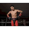 Защита паха Title Leather Solar Groin Protector Black Red