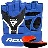 Перчатки ММА RDX AURA PLUS T-17 Blue/Black (капа в комплекте)