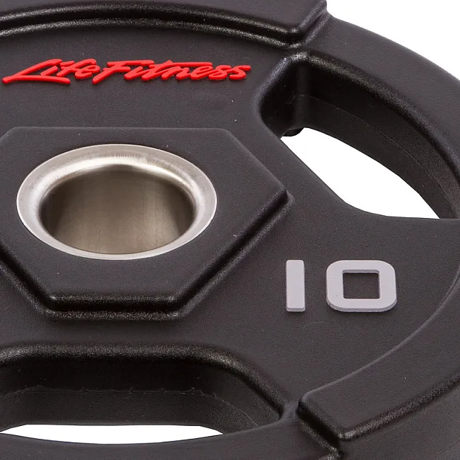 Блин для штанги полиуретановый
 LIFE FITNESS SC-80154-10 51мм 10кг