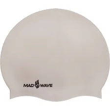 Шапочка для бассейна силиконовая для взрослых MADWAVE INTENSIVE M053501 (Серый)
