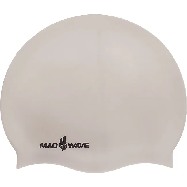 Шапочка для бассейна силиконовая для взрослых MADWAVE INTENSIVE M053501 (Серый)