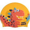Шапочка для басейну
 силіконова юніорська MADWAVE
 Junior DINO M057916 (Жовтий)