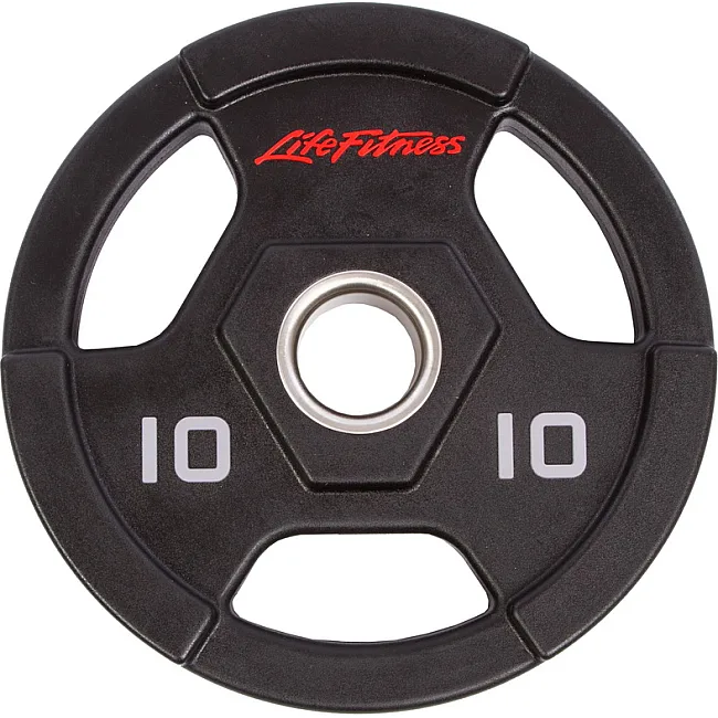 Блин для штанги полиуретановый
 LIFE FITNESS SC-80154-10 51мм 10кг