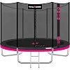 Батут THUNDER OUTSIDE PRO с наружной сеткой 6 футов 183 см черно-розовый
