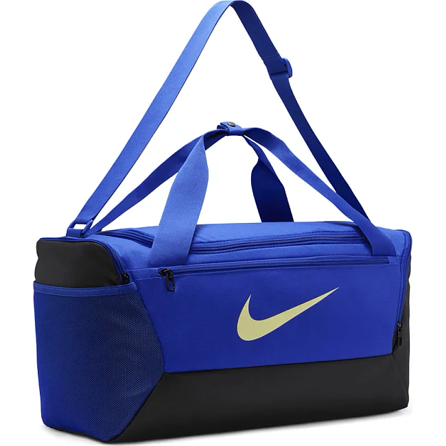 Сумка спортивная Nike NK BRSLA S DUFF - 9.5 черный 41L, синий 51x28х28 см