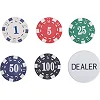 Распродажа! Набор для покера в кейсе из экокожи Poker game set SP-SPORT PK500L 500 фишек