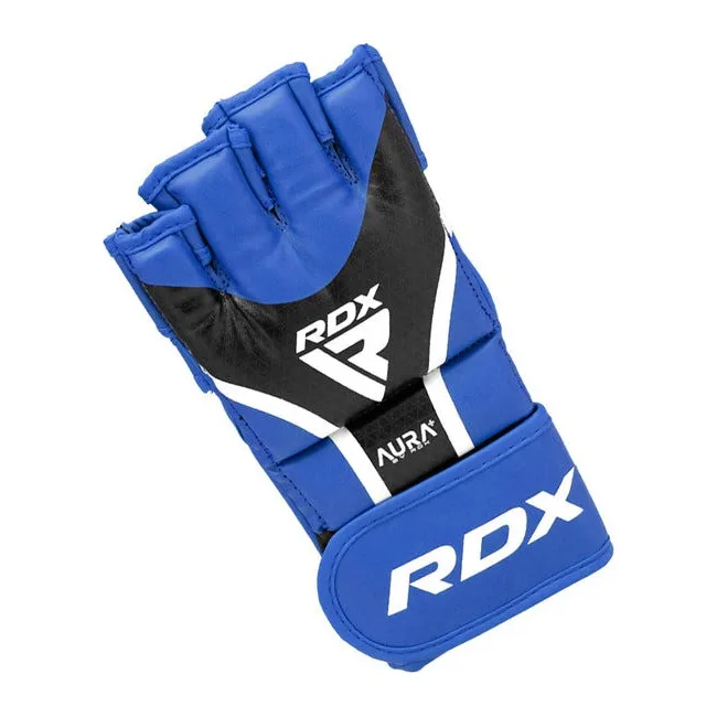 Рукавиці для ММА RDX AURA PLUS T-17 Blue/Black (капа у комплекті)