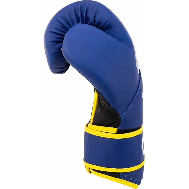 Перчатки для бокса PU HARD TOUCH BO-7375 (Синий-желтый)