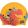 Шапочка для бассейна силиконовая юниорская MADWAVE Junior DINO M057916 (Желтый)