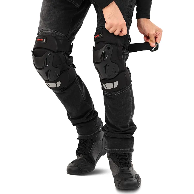 Комплект мотозащиты наколенники и налокотники CUIRASSIER K01-C-E01-2 (Черный)
