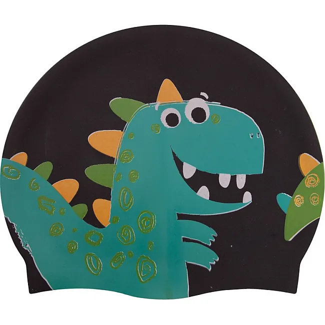 Шапочка для басейну
 силіконова юніорська MADWAVE
 Junior DINO M057916 (Жовтий)