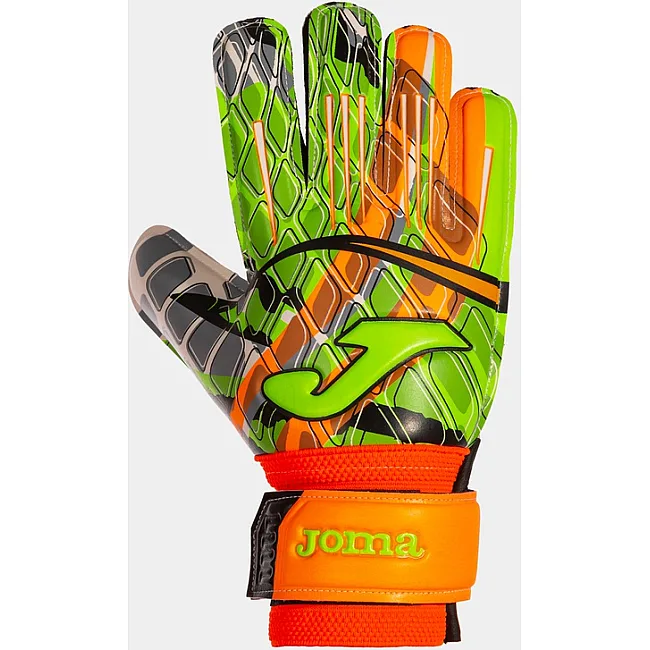 Вратарские перчатки Joma CALCIO 23 салатов-оранжевый 6 (17,6см)