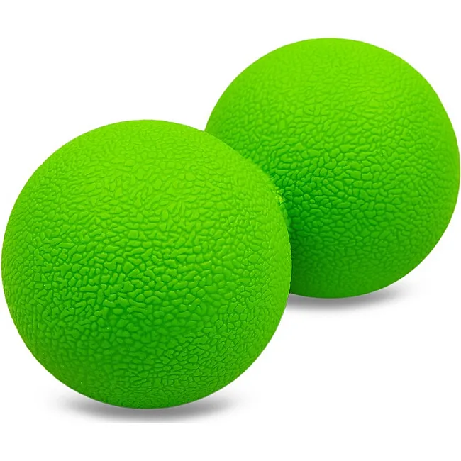 Мяч массажный двойной для МФР и самомассажа Duoball ZELART
 FI-8234 ø6см (Зеленый)