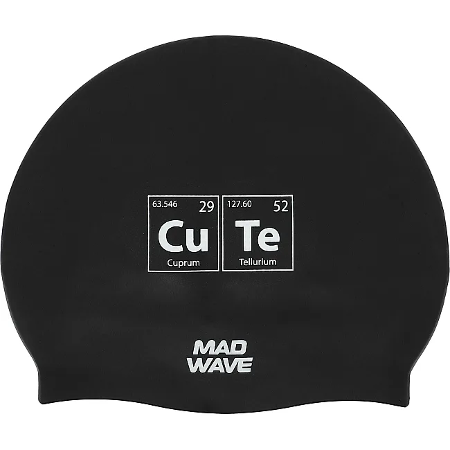 Шапочка для бассейна
 силиконовая для взрослых MADWAVE
 CRUSH M055318 (Черный)