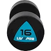 Гантели профессиональные
 с полиуретановым покрытием LiveUp LP8002-16 2шт по 16кг