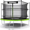 Батут Zipro Jump Pro с внутренней сеткой 10 футов 312 см черно-зеленый