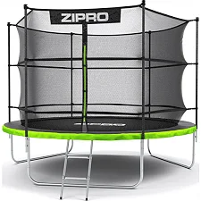 Батут Zipro Jump Pro с внутренней сеткой 10 футов 312 см черно-зеленый