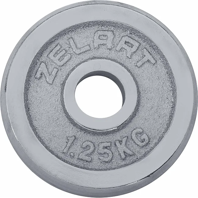 Блины диски хромированные ZELART
 TA-7786-1_25 31мм 1,25кг хром