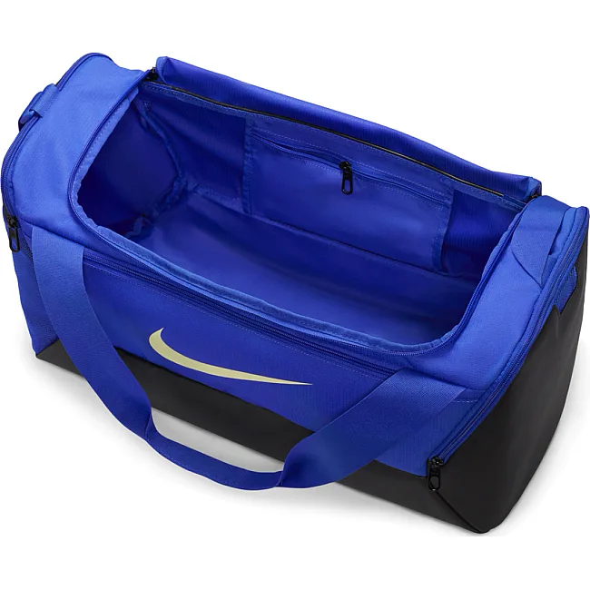Сумка спортивная Nike NK BRSLA S DUFF - 9.5 черный 41L, синий 51x28х28 см