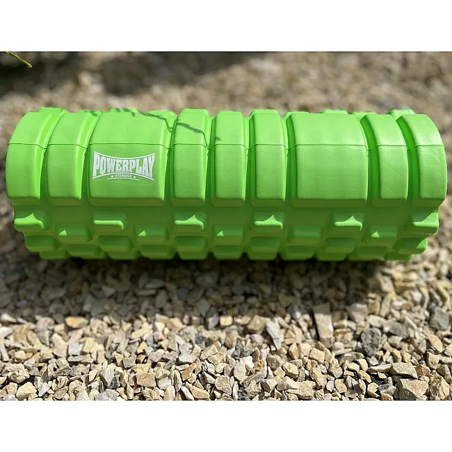 Масажний ролик (роллер) PowerPlay 4025 Massage Roller Зелений (33x14см.)