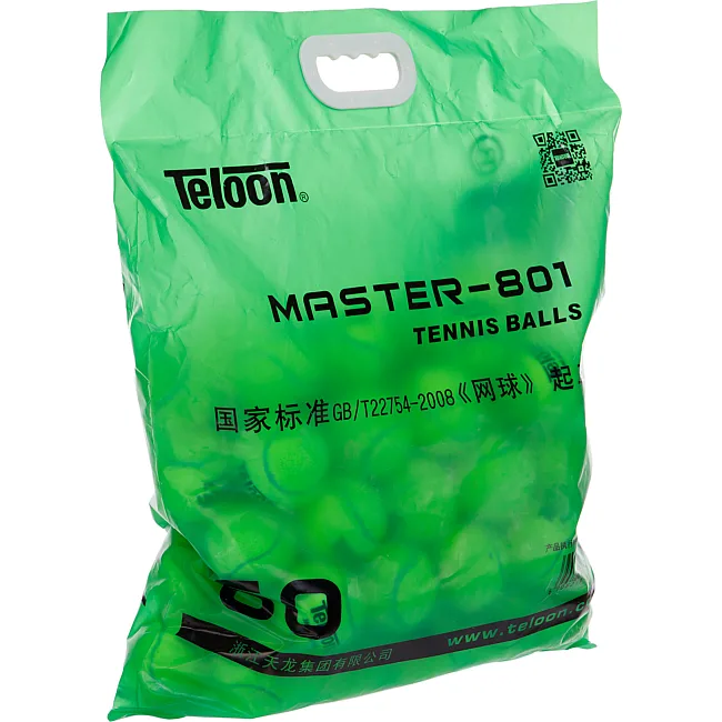 Мячи для большого тенниса TELOON MASTER-801 801-60 60шт