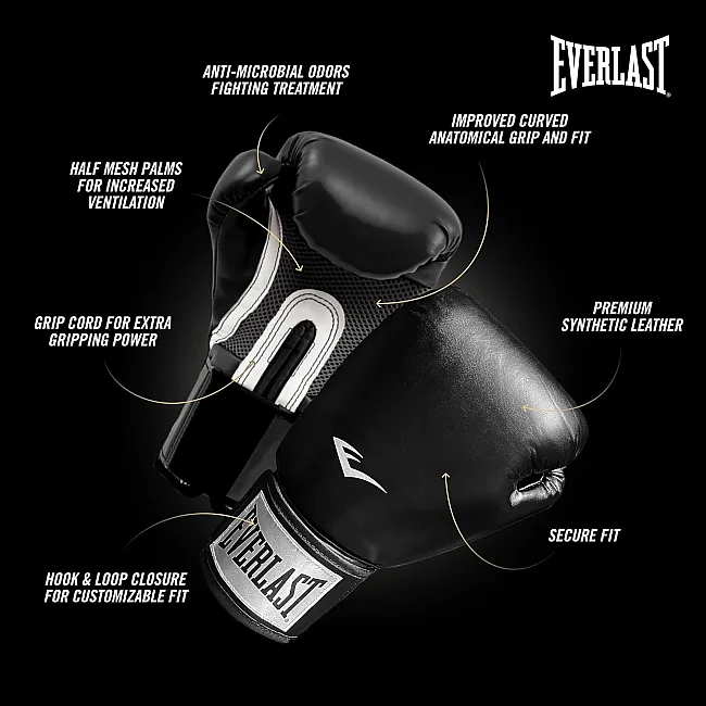 Боксерские перчатки Everlast PROSTYLE 2 BOXING GLOVE черный 16 унций