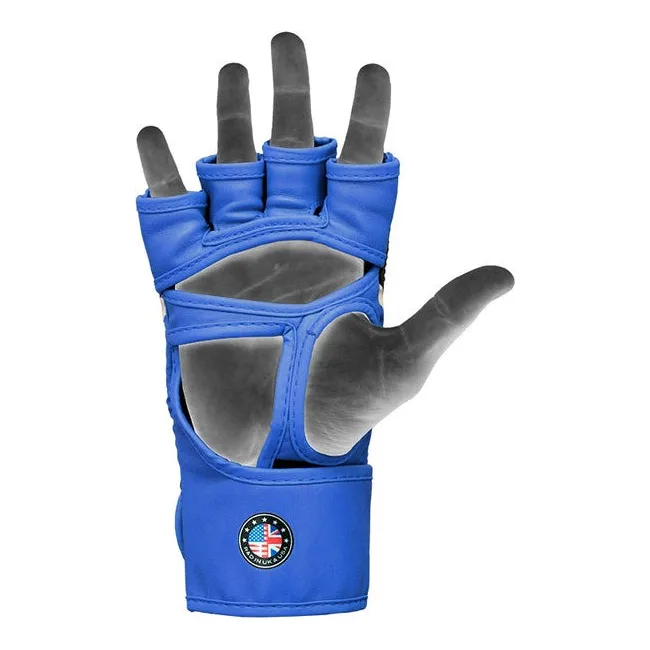 Рукавиці для ММА RDX AURA PLUS T-17 Blue/Black (капа у комплекті)