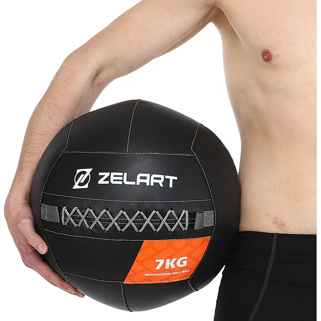 Мяч набивной медицинский для кроссфита WALL BALL ZELART
 TA-7822-7 вес-7кг
