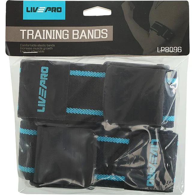 Ленты для тренировок бицепса BFR ремни Kaatsu OCCLUSION BANDS LiveUp LP8096 2шт