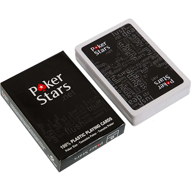 Игральные карты
 пластиковые SP-SPORT
 POKER Stars 8018 54 карты