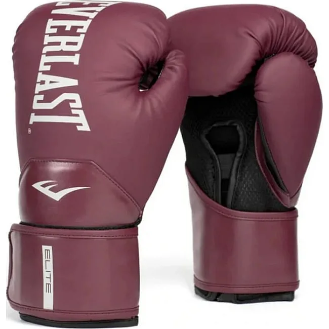 Боксерські рукавиці Everlast ELITE 2 BOXING GLOVES бордовий 16 унцій