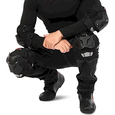 Комплект мотозащиты наколенники и налокотники CUIRASSIER K01-C-E01-2 (Черный)