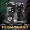 Боксерские перчатки Leone GN383 THUNDER Black (капу в комплекте)