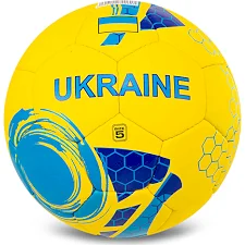 Футбольний м'яч BALLONSTAR UKRAINE FB-5181 №5 PU (Жовтий-блакитний)