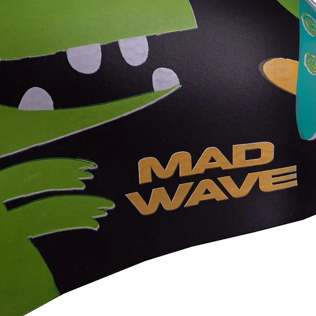 Шапочка для басейну
 силіконова юніорська MADWAVE
 Junior DINO M057916 (Жовтий)