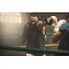 Боксерские перчатки Reebok Boxing Gloves черный, золотистый 10 унций