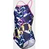 Купальник закрытый для девочек Arena SOAP BUBBLES SWIMSUIT LIGHT DR темно-синий