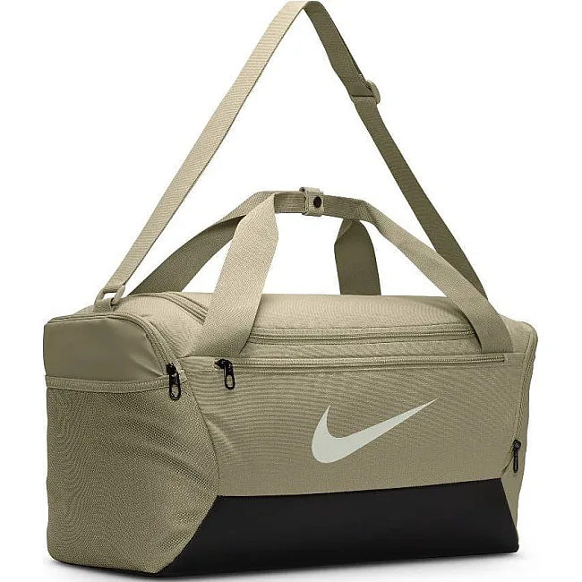 Сумка Nike NK BRSLA S DUFF – 9.5 41L бежевый, черный 51 x 28 х 28 см