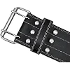 Атлетичний пояс RDX Leather Black/White L