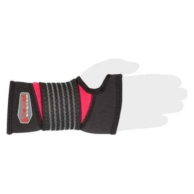 Бандаж на запястье POWER SYSTEM PS-6010 NEO Wrist Support Black (1шт)