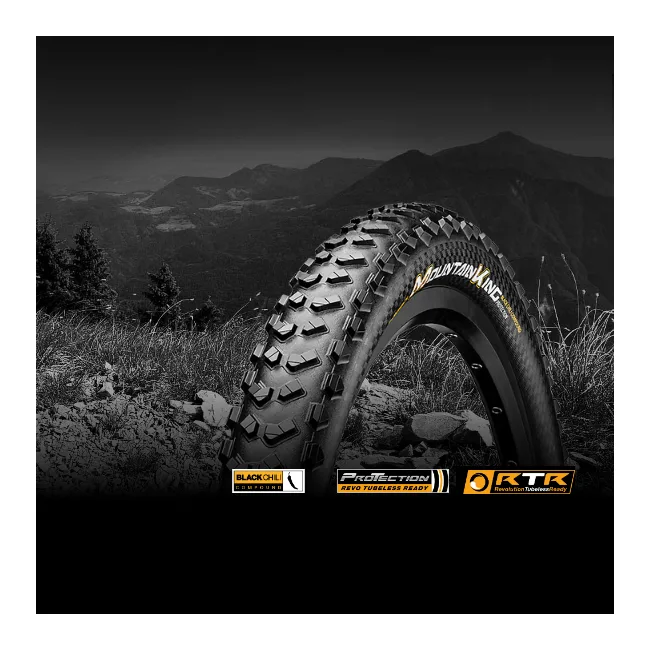 Бескамерная покрышка CONTINENTAL Mountain King 29"x2.3, черная, складная, ProTection, Skin