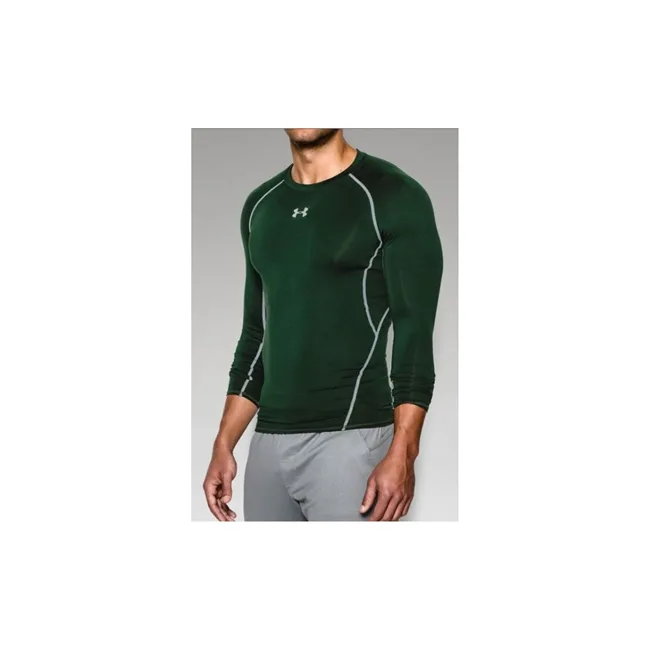 Компресійна футболка Under Armour HeatGear Compression Long Sleeve Stealth Forest Green