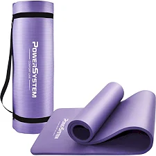 Коврик для фитнеса и йоги POWER SYSTEM PS-4017 NBR Plus Purple (180х61х1)